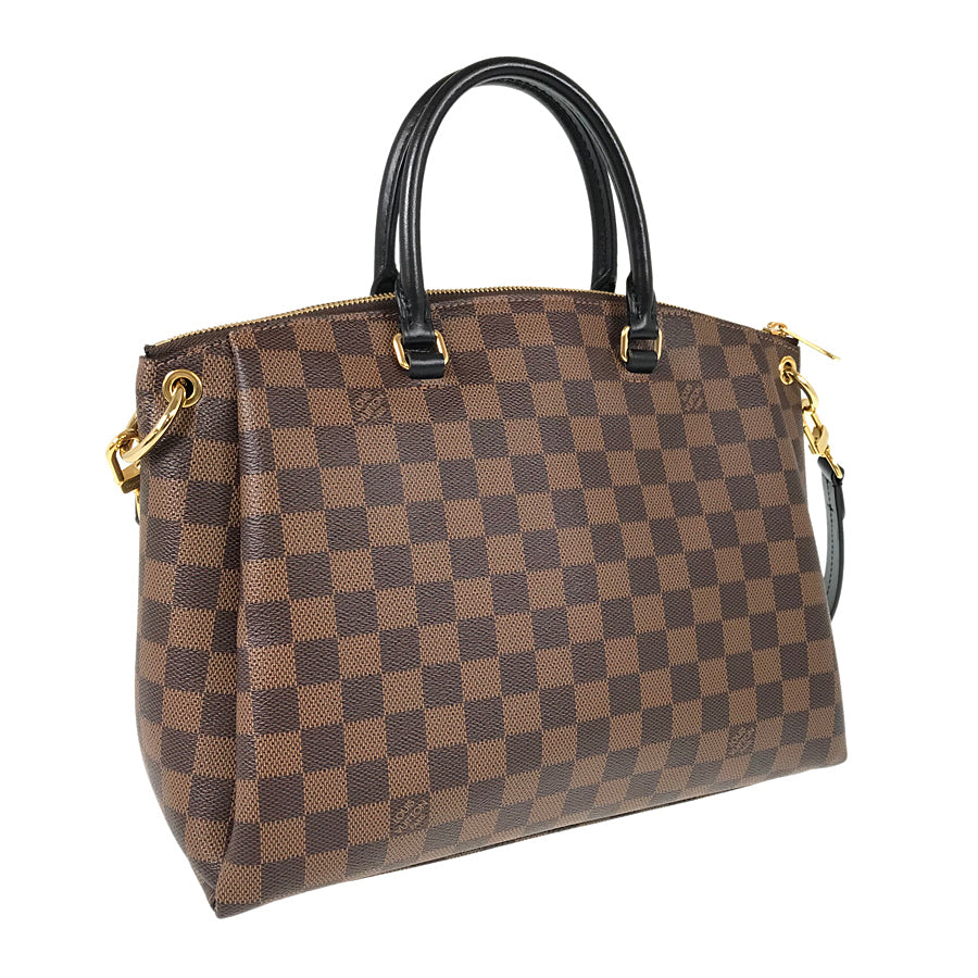 LOUIS VUITTON Damier Odeon Tote MM 2WAY Shoulder Handbag