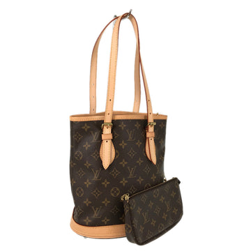 LOUIS VUITTON Monogram petit bucket M42238 Tote bag