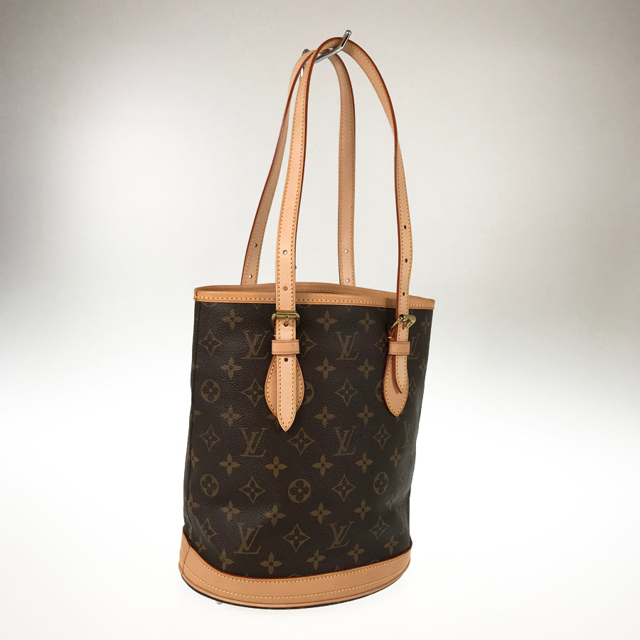 LOUIS VUITTON Monogram petit bucket M42238 Tote bag