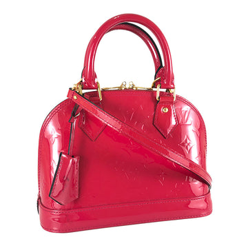 LOUIS VUITTON Monogram Vernis Alma BB M91771 Hand bag
