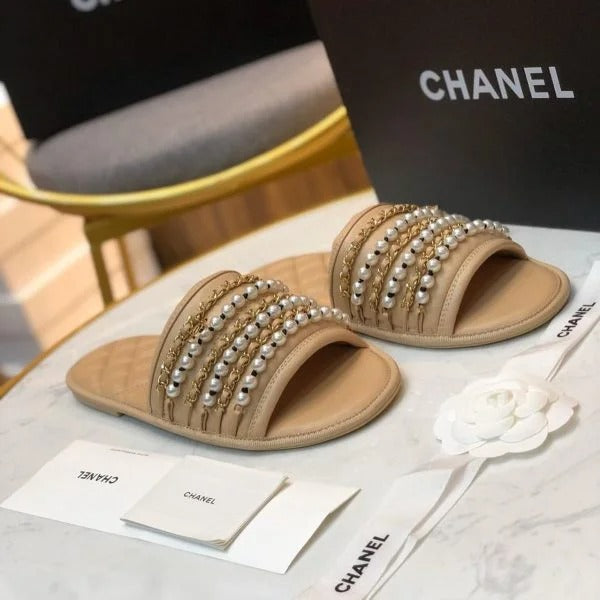 Chanel Pearl Flats For Women