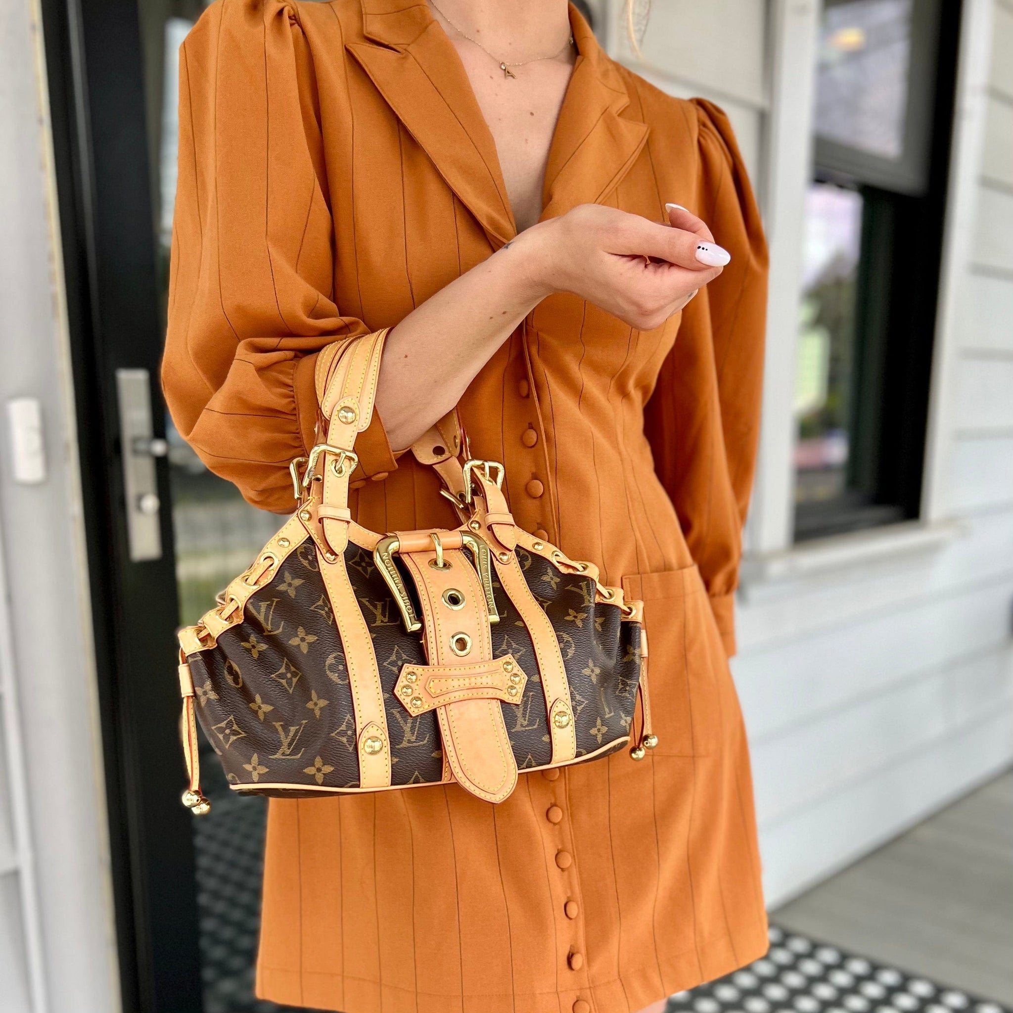 Louis Vuitton Monogram Theda Satchel PM