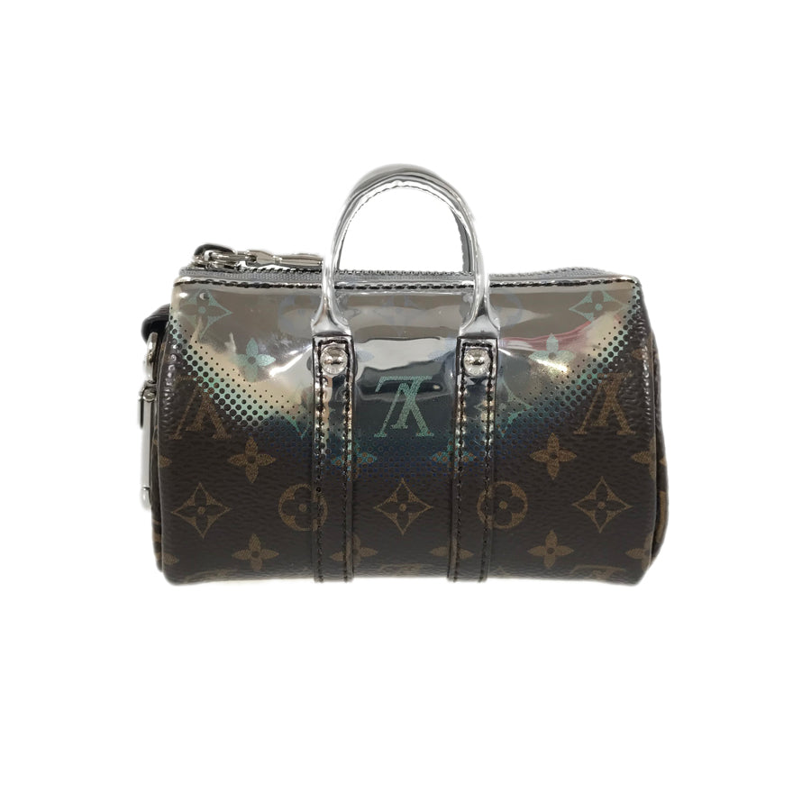 LOUIS VUITTON key ring mini keepall metallic mirror key ring