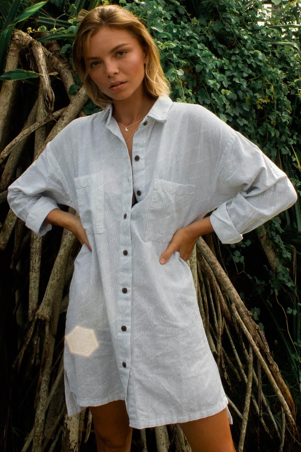 June Dress in Oyster