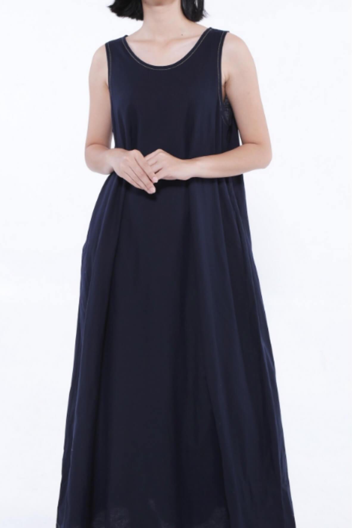 Sky Dress in Navy