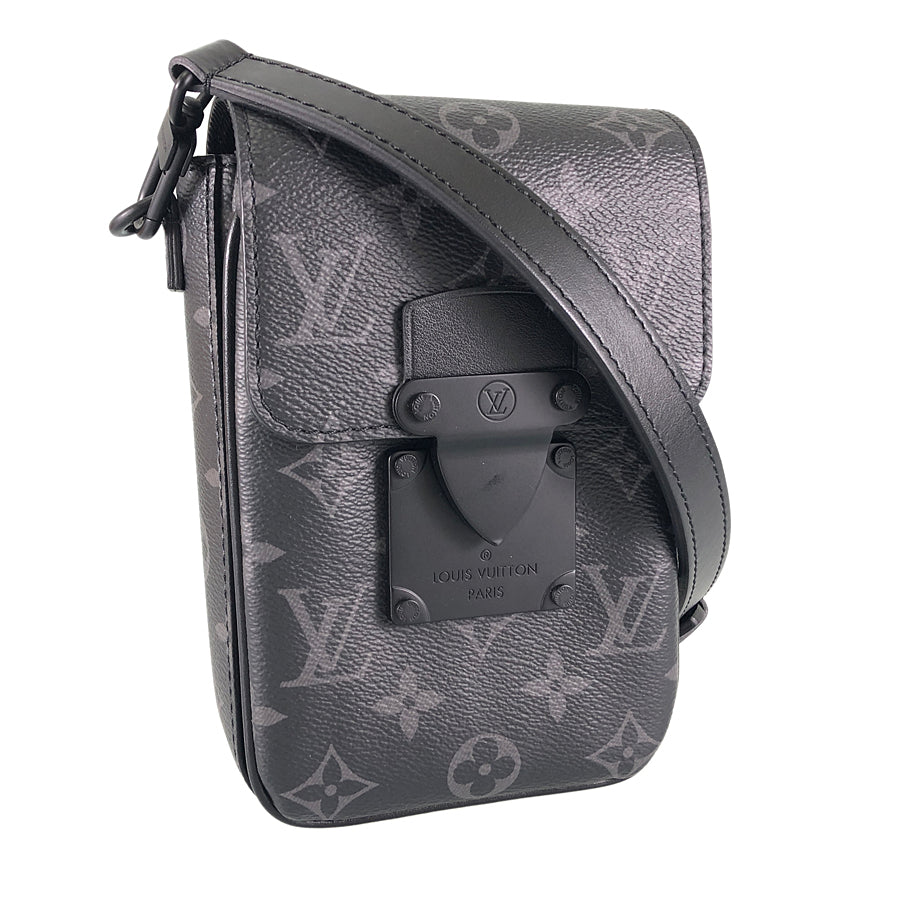 LOUIS VUITTON Monogram Eclipse S Lock Vertical Wearable Wallet M82252 Shoulder bag