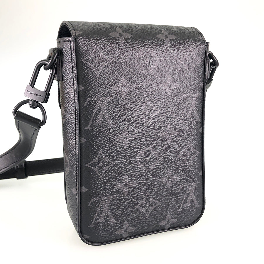 LOUIS VUITTON Monogram Eclipse S Lock Vertical Wearable Wallet M82252 Shoulder bag