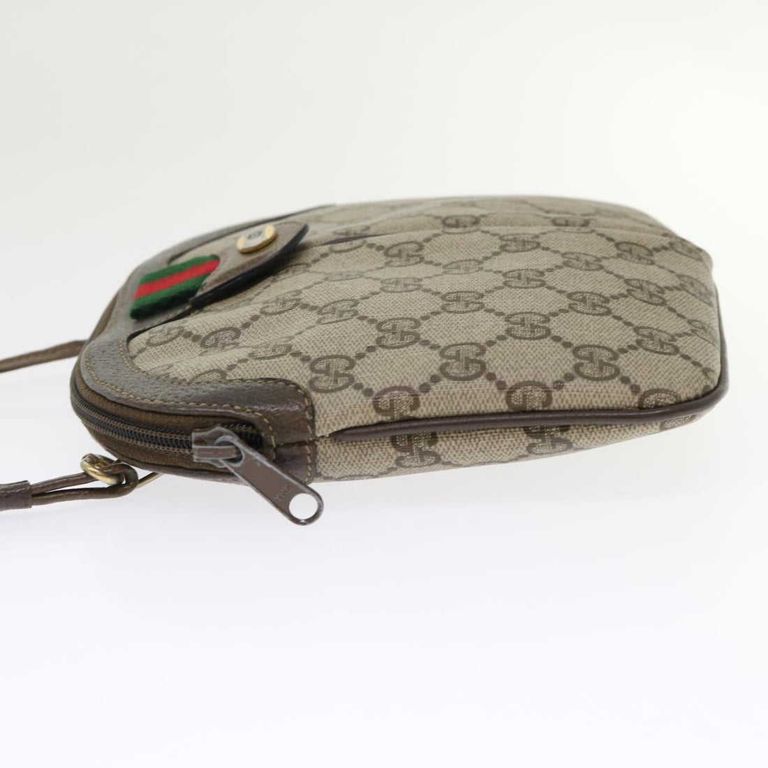 GUCCI GG Canvas Web Sherry Line Shoulder Bag Beige Red 904 02 047  tb688