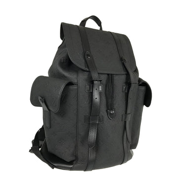 LOUIS VUITTON Monogram Taurillon Clemence Christopher MM Backpack Backpack