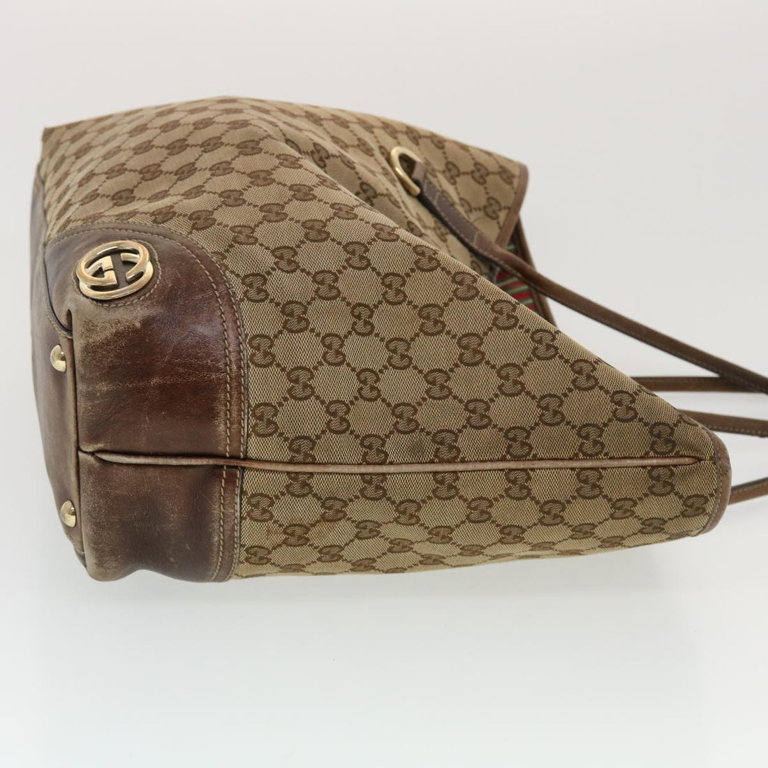 GUCCI GG Canvas Tote Bag Beige 169945  th3742