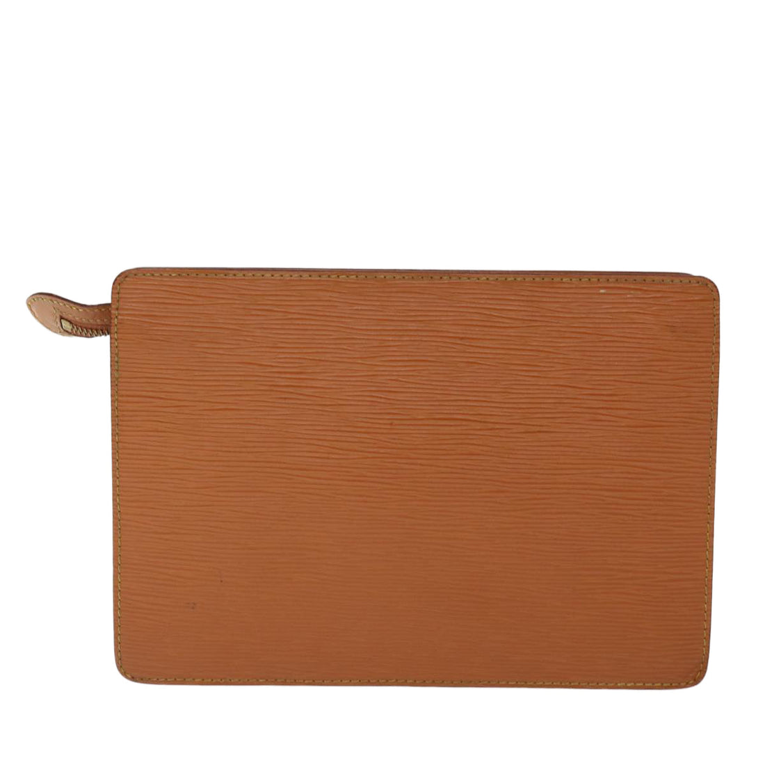 LOUIS VUITTON Epi Pochette Homme Bag Brown Zipang gold M52528 LV Auth th4899