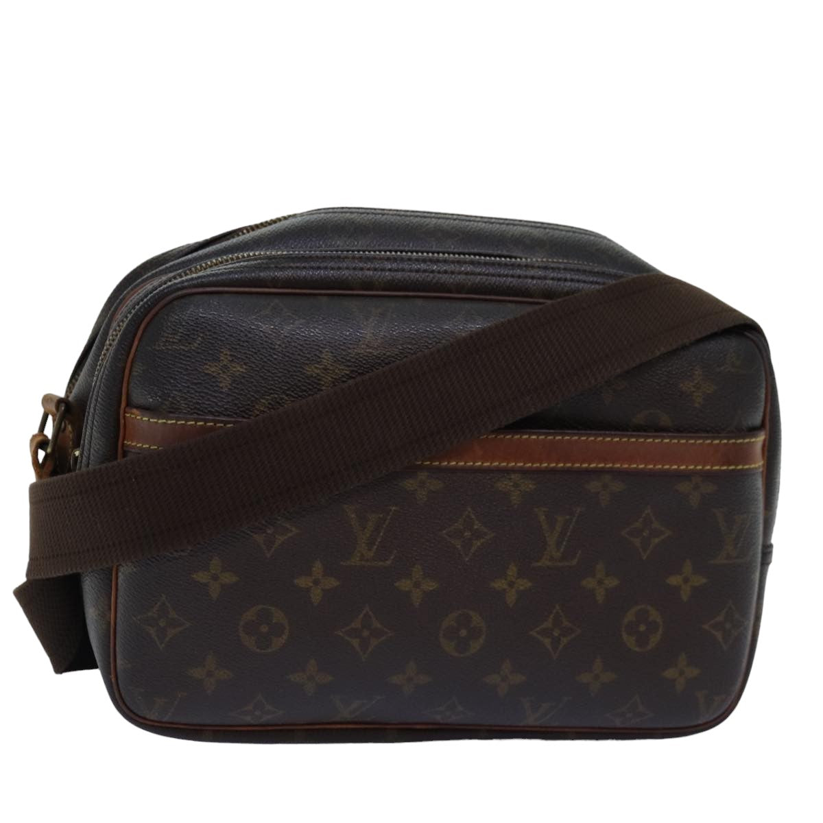 LOUIS VUITTON Monogram Reporter PM Shoulder Bag M45254 LV Auth th4919