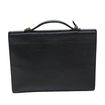 LOUIS VUITTON Epi Porte Documents Bandouliere Briefcase Black M54467 Auth th4967