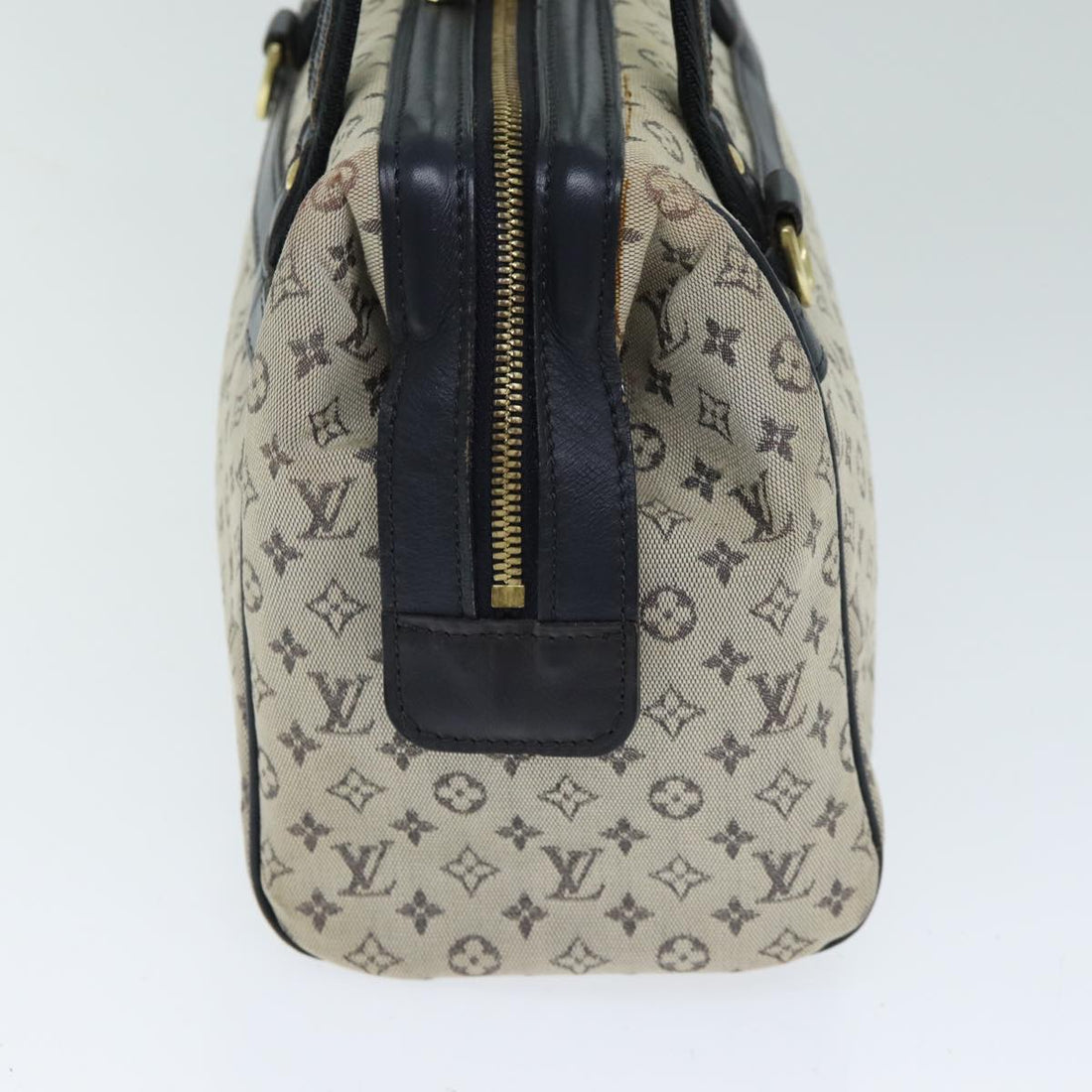 LOUIS VUITTON Monogram Mini Josephine PM Hand Bag Blue M92049 LV Auth th5118