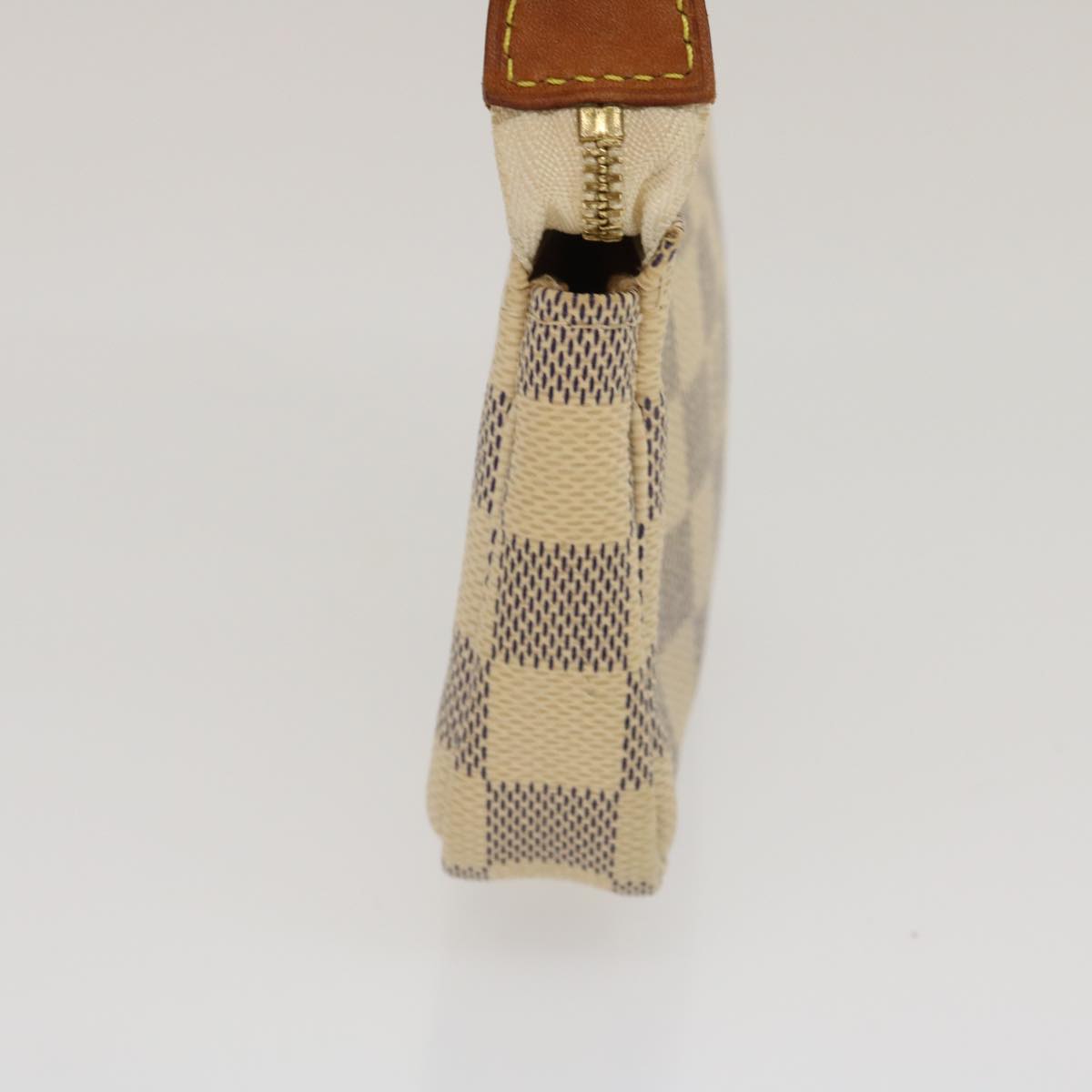 LOUIS VUITTON Damier Azur Mini Pochette Accessoires Pouch N58010 LV Auth 35103