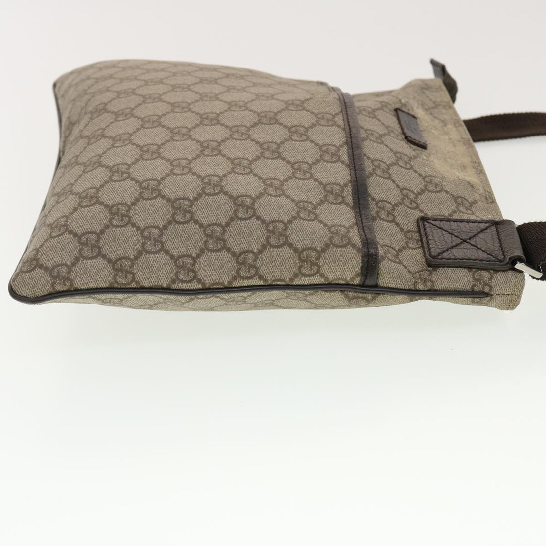 GUCCI GG Canvas Shoulder Bag PVC Leather Beige 141626  ti1052