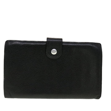 Chanel Long Wallet Caviar Skin Black CC  ti1128
