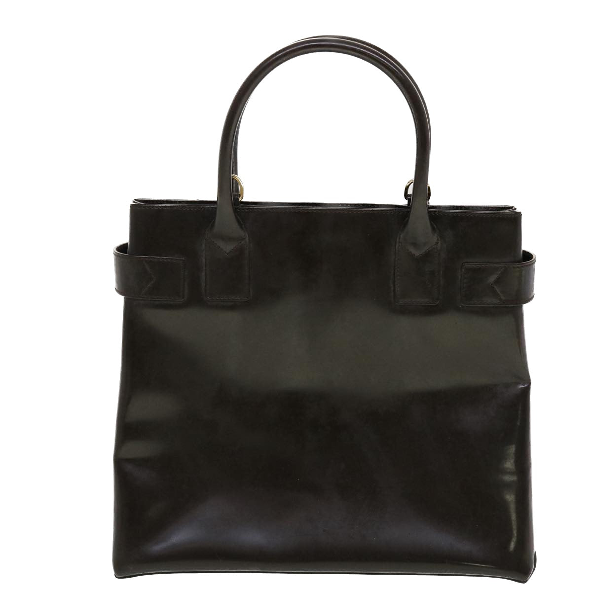 GUCCI Hand Bag Leather 2way Shoulder Bag Brown 00011180503  ti1151