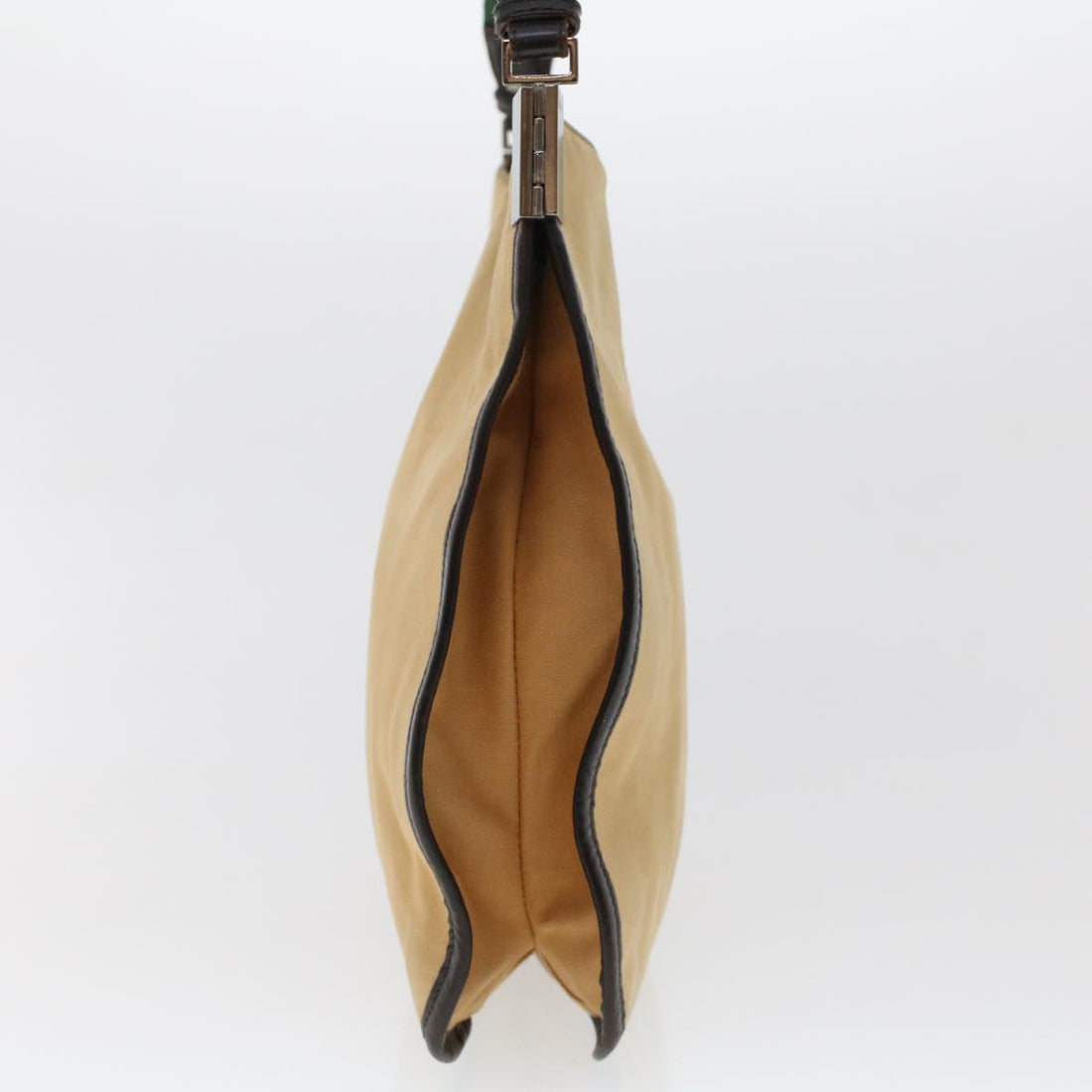 GUCCI Web Sherry Line Shoulder Bag Canvas Beige Green Red  ti1172