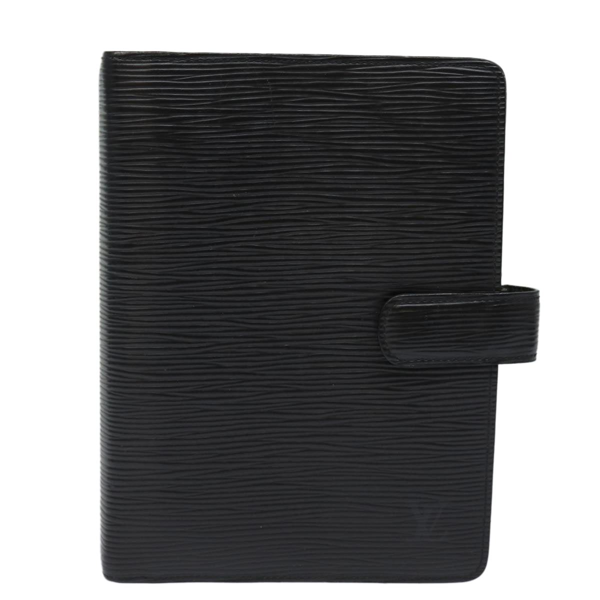 LOUIS VUITTON Epi Agenda MM Day Planner Cover Black R20042 LV Auth ti1788