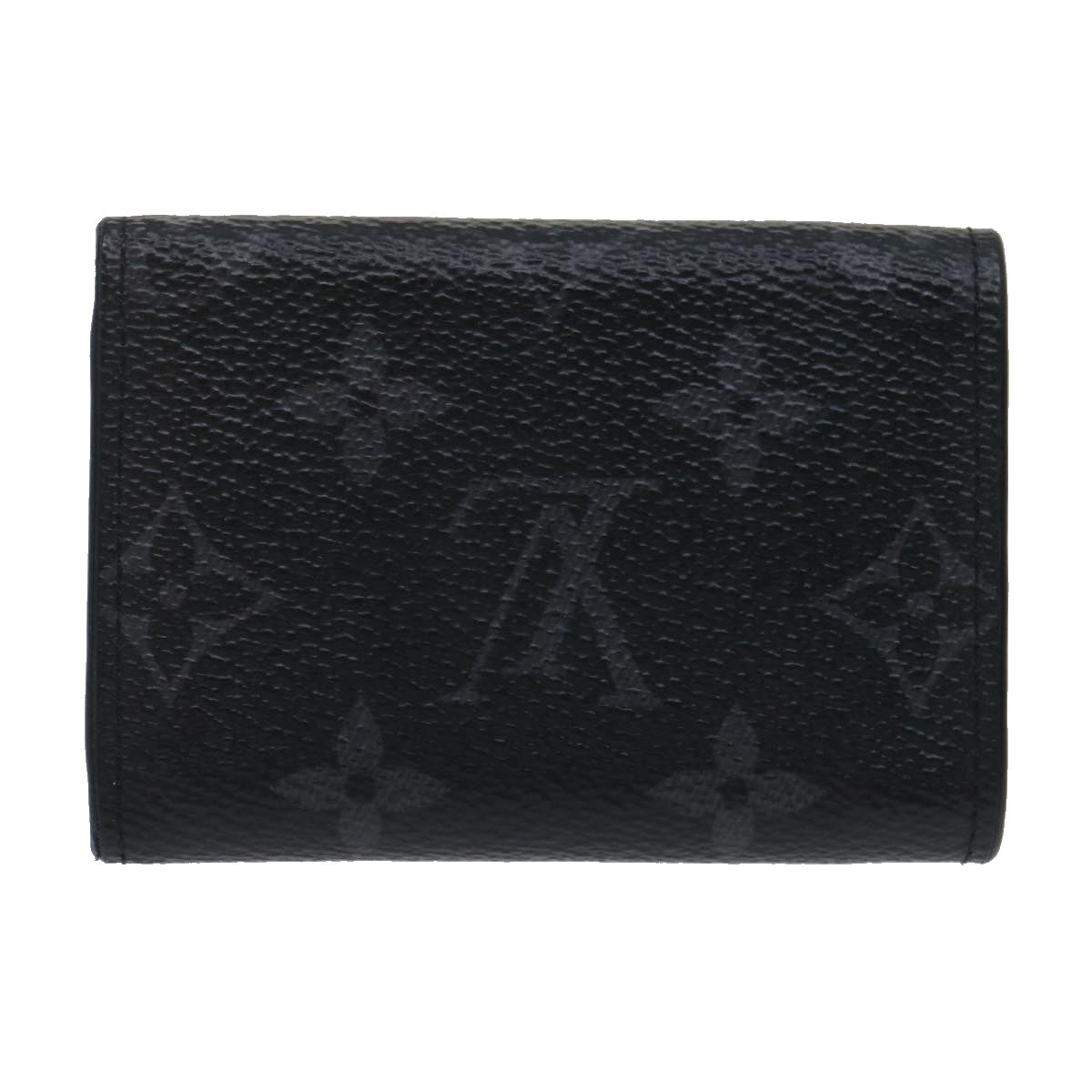 LOUIS VUITTON Monogram Eclipse Discovery compact wallet Wallet M67630 Auth tp320