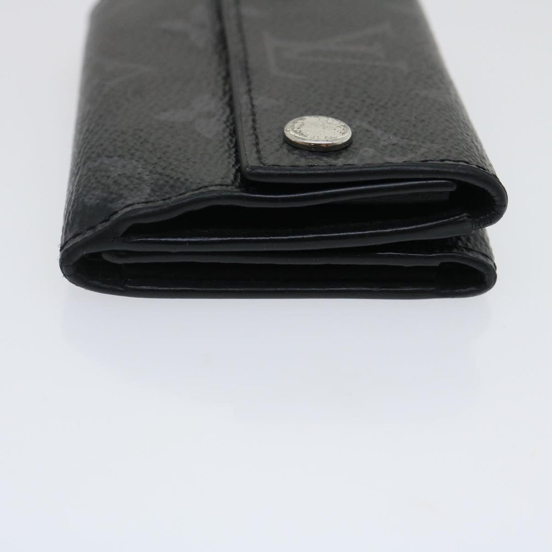 LOUIS VUITTON Monogram Eclipse Discovery compact wallet Wallet M67630 Auth tp320