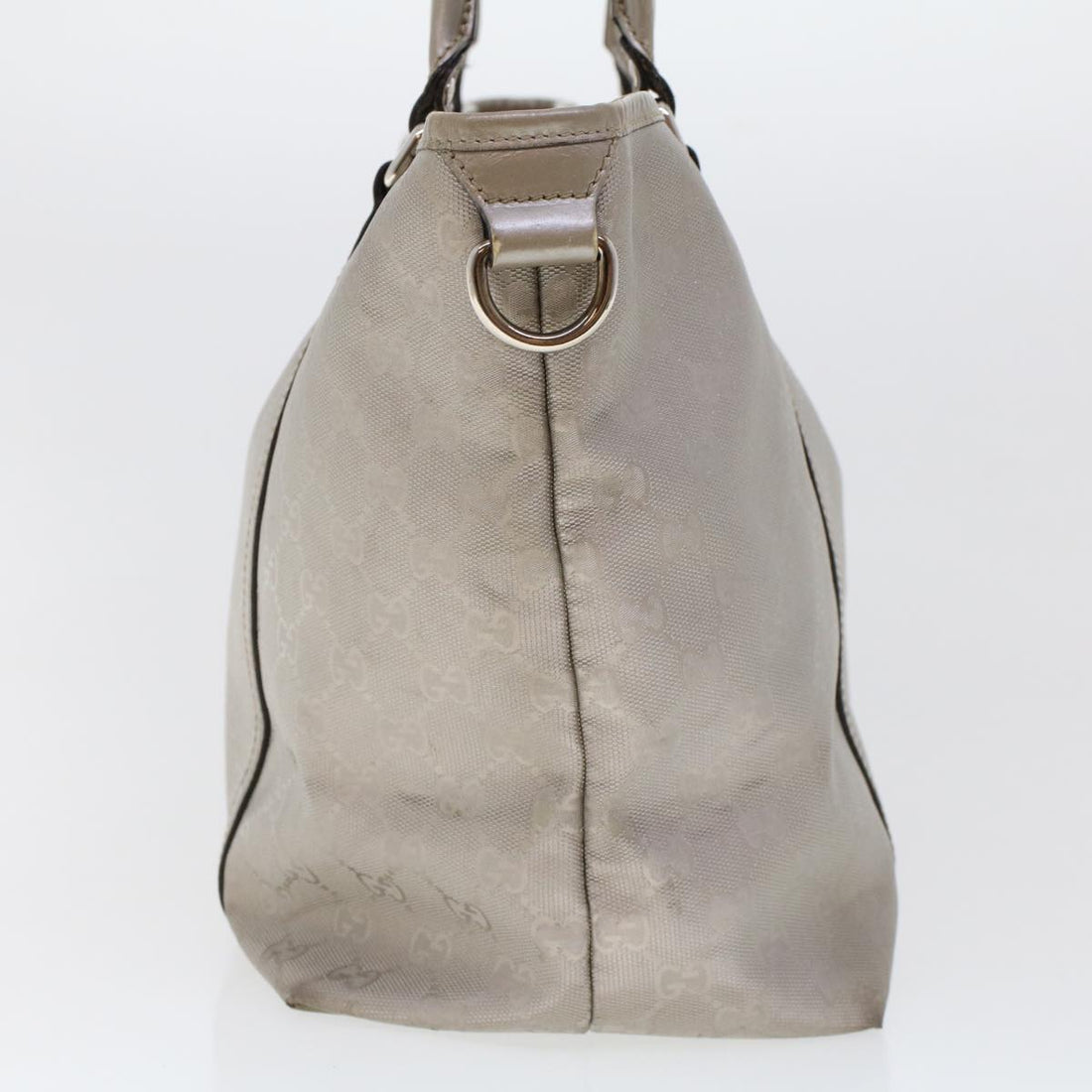 GUCCI GG Canvas Shoulder Bag Silver 197953  uy130