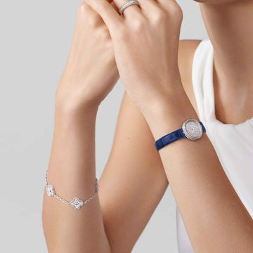 Alhambra White Gold Motifs Bracelet Diamond