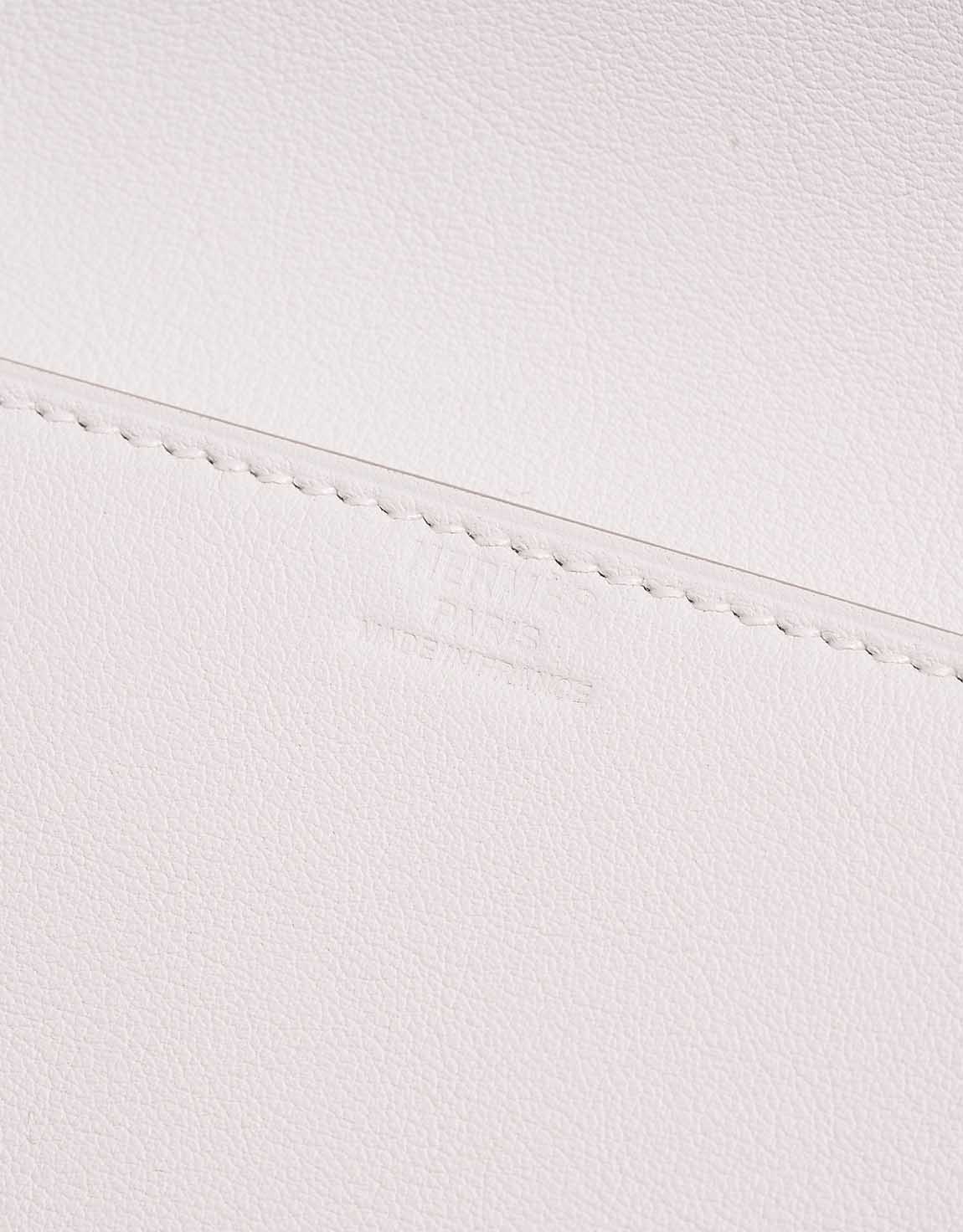 Birkin Shadow Cut Clutch Swift New White