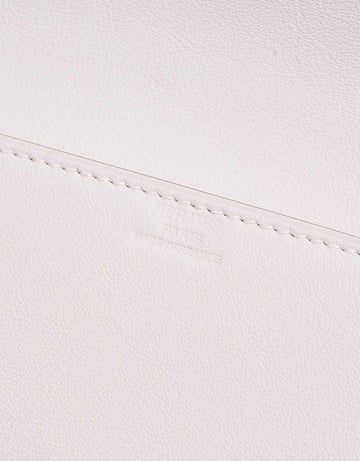 Birkin Shadow Cut Clutch Swift New White