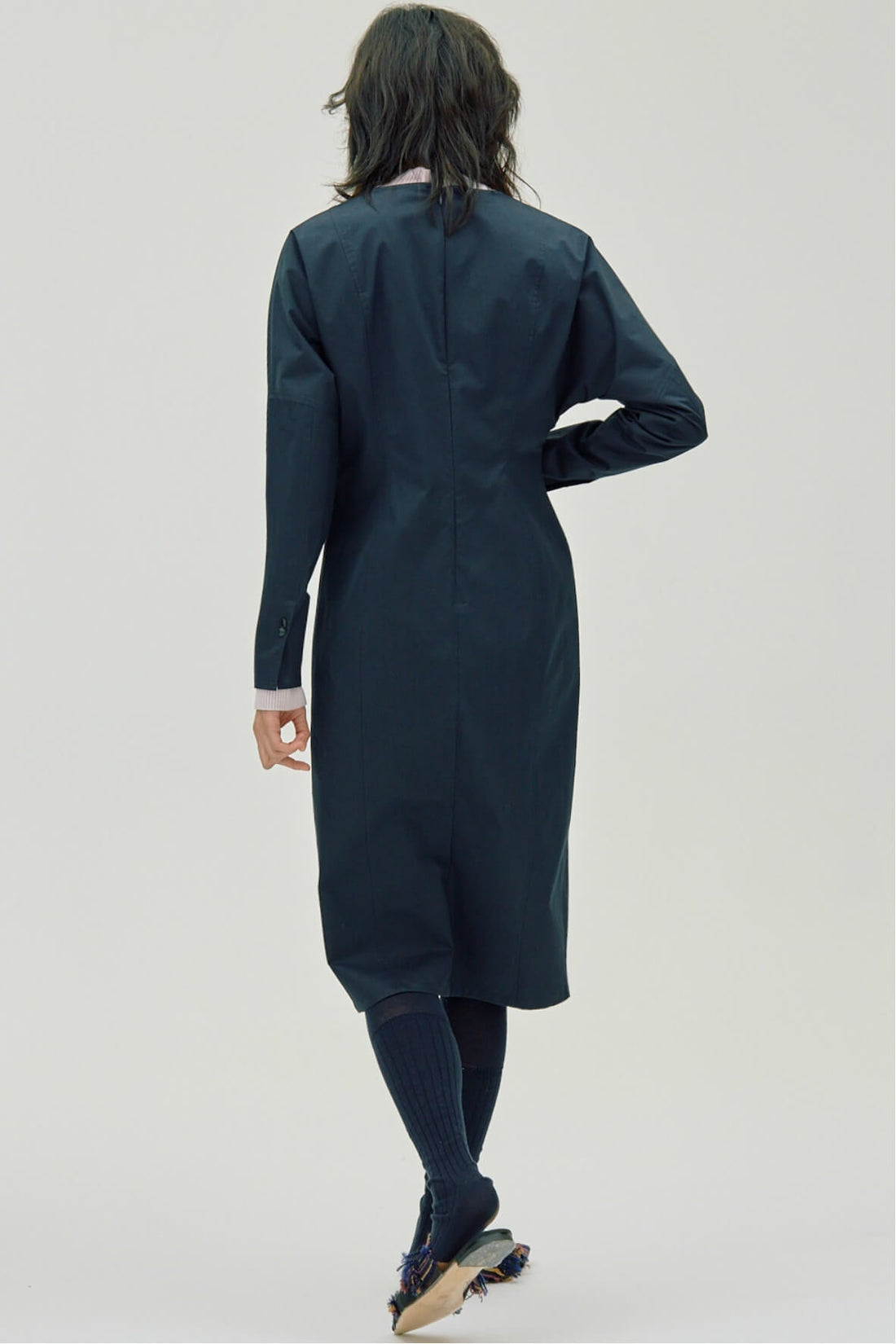 Two Three Button Dress Blue