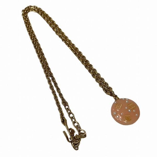 Chanel Triple CC Pendant Chain Necklace Metal Necklace in Excellent condition