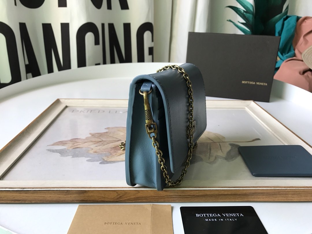 BV Crossbody Blue, For Womtlm, Bags 6.9in/17.5cm