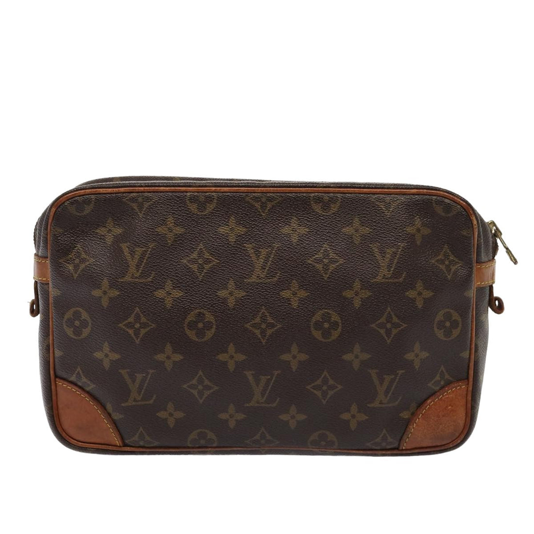 LOUIS VUITTON Monogram Compiegne 28 Clutch Bag M51845 LV Auth yb578