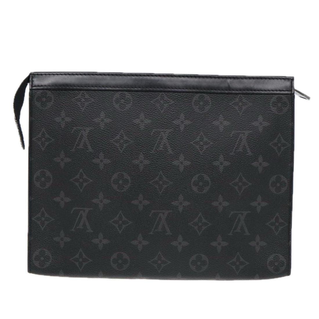 LOUIS VUITTON Monogram Eclipse Pochette Voyage MM Clutch Bag M61692 Auth yb607