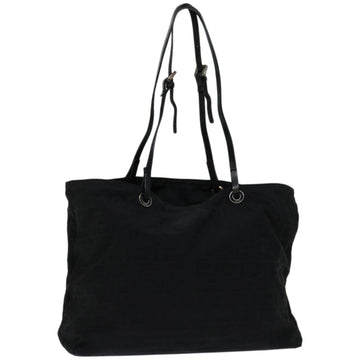 FENDI Zucca Canvas Tote Bag Black Auth yk10976