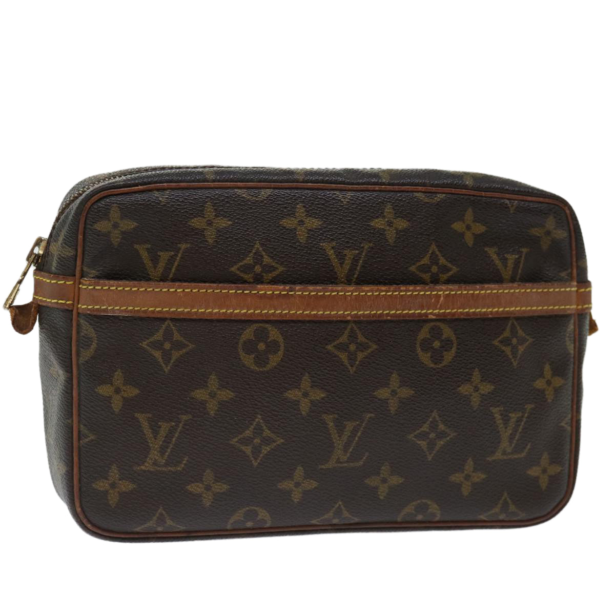 LOUIS VUITTON Monogram Compiegne 23 Clutch Bag M51847 LV Auth yk11592