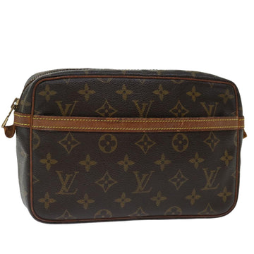 LOUIS VUITTON Monogram Compiegne 23 Clutch Bag M51847 LV Auth yk11592