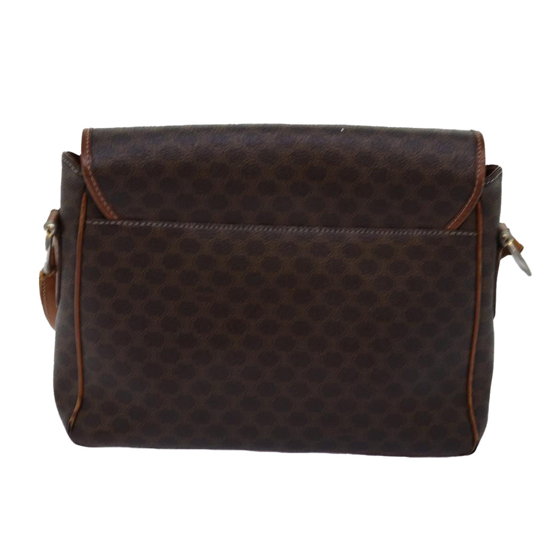 CELINE Macadam Canvas Shoulder Bag PVC Brown Auth yk12235