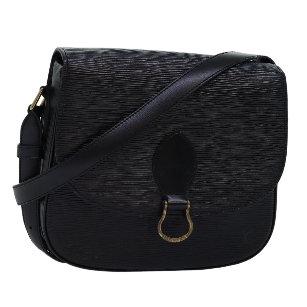 LOUIS VUITTON Epi Saint Cloud GM Shoulder Bag Black M52192 LV Auth yk12504
