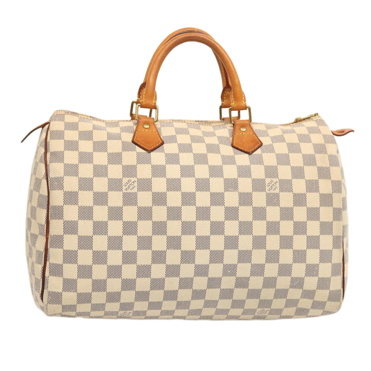 LOUIS VUITTON Damier Azur Speedy 35 Hand Bag N41535 LV Auth yk12515