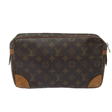LOUIS VUITTON Monogram Compiegne 28 Clutch Bag M51845 LV Auth yk13553