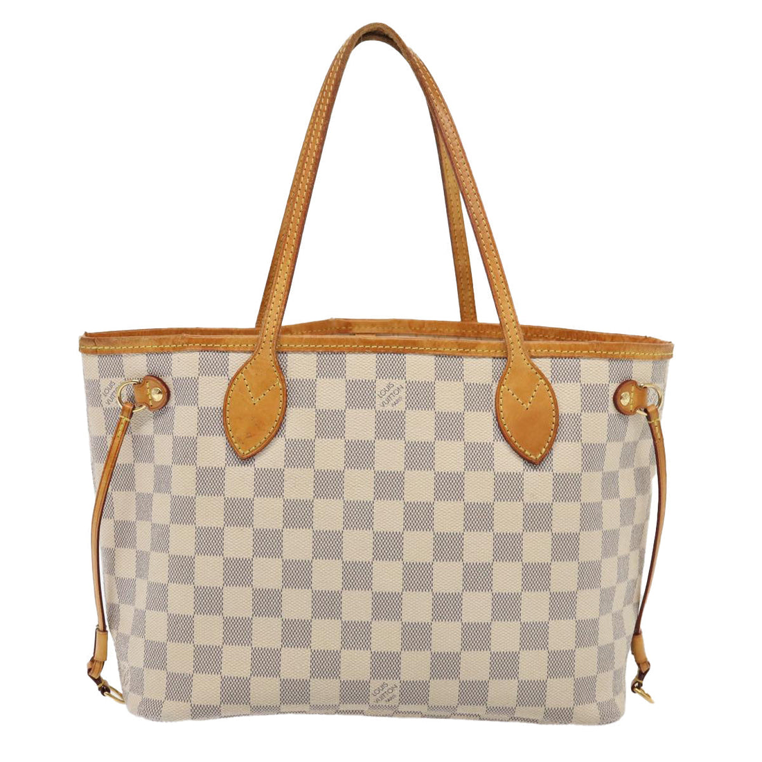 LOUIS VUITTON Damier Azur Neverfull PM Tote Bag N41362 LV Auth yk13953