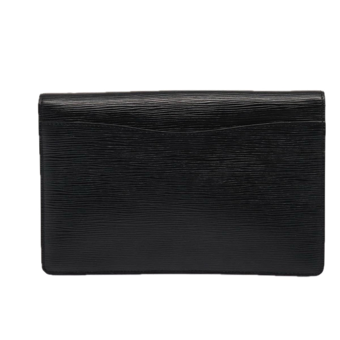 LOUIS VUITTON Epi Montaigne 27 Clutch Bag Black M52652 LV Auth yk14008