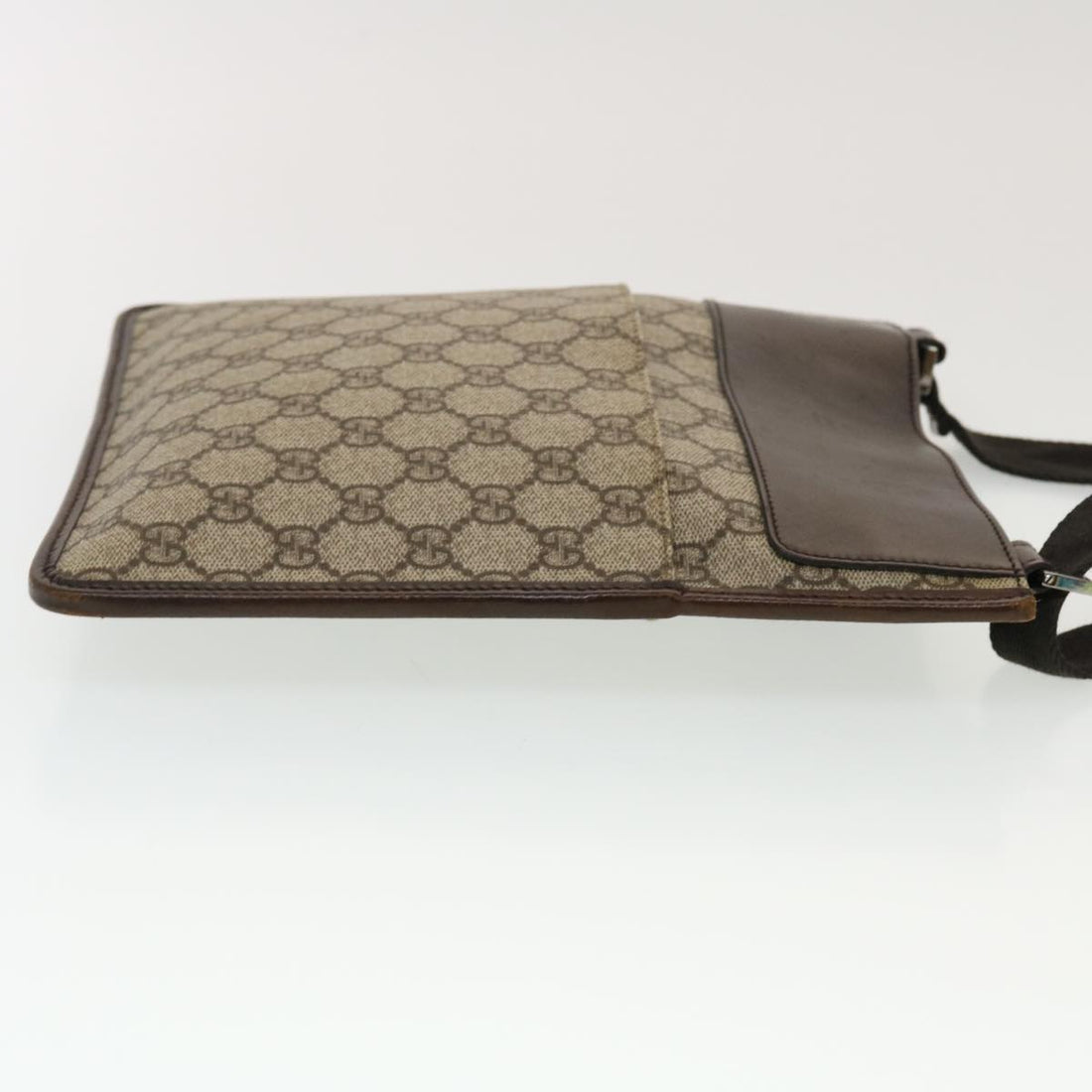 GUCCI GG Canvas Shoulder Bag PVC Leather Beige 27639  yk7163